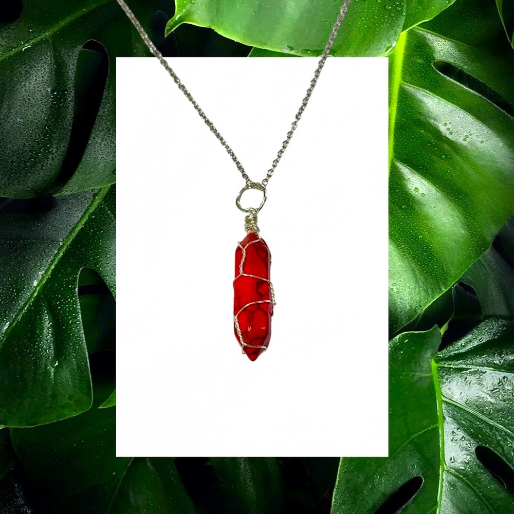 Earth Red Howlite Crystal